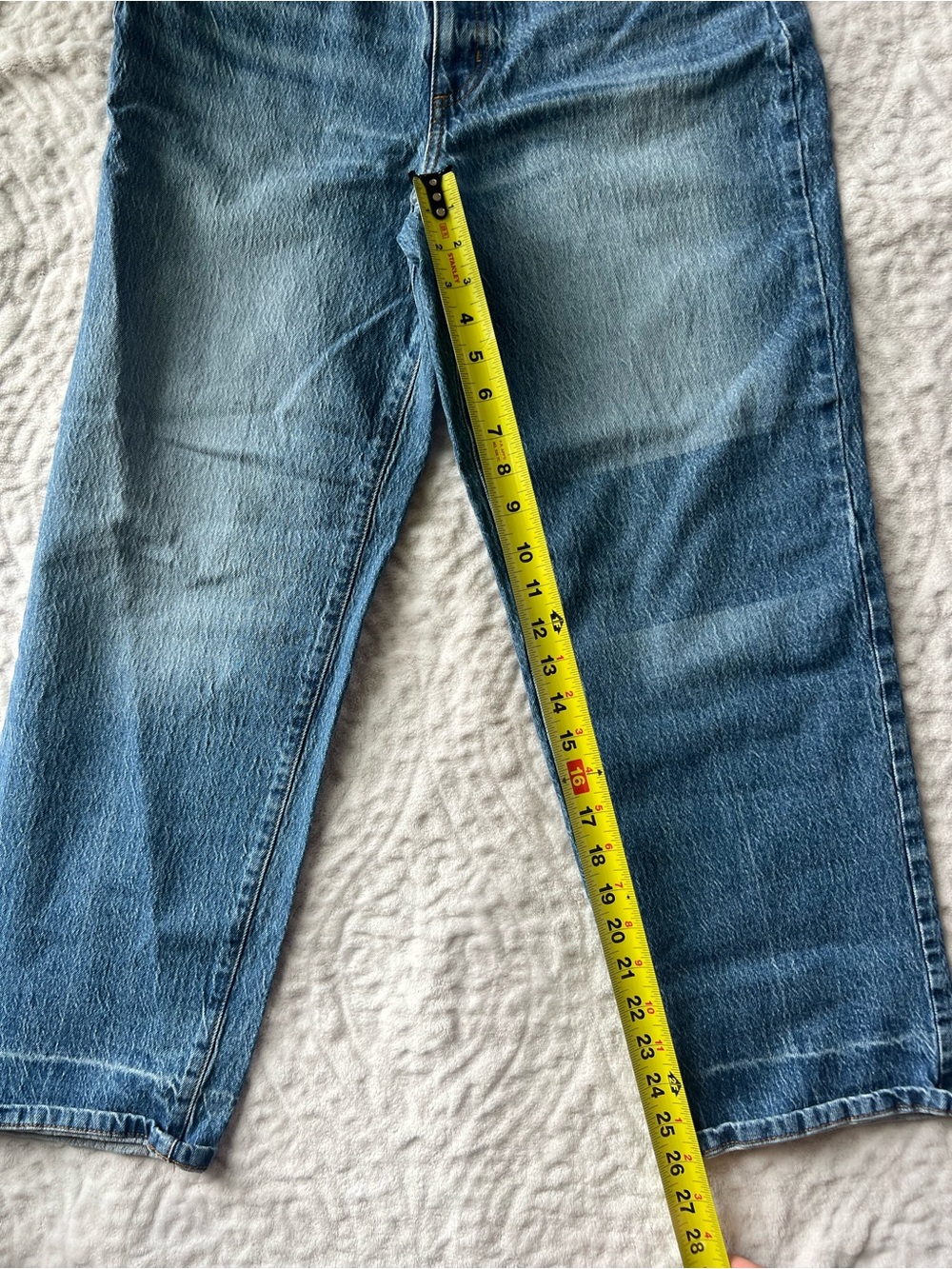 NWT Universal Thread Highest Rise Vintage Straight Leg Medium Wash Jeans|Size 8R - Picture 9 of 12